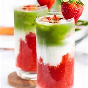 Spumoni Boba Tea With Lychee Boba