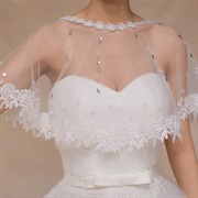 Lace and Beading Cape/Capelet