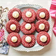 Red Velvet Thumbprint Cookie