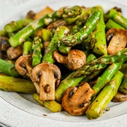 Asparagus and Mushrooms