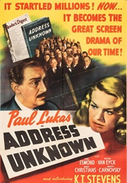 Address Unknown - Lionel Banks, Walter Holscher, & Joseph Kish (1944)