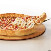 Hot Dog Stuffed Crust Pizza