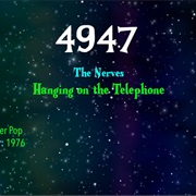 #8659 Hanging on the Telephone by the Nerves