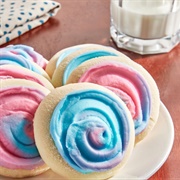 Frosted Cotton Candy Sugar Cookie