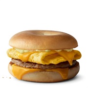 Sausage Egg and Cheese Bagel