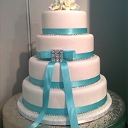 Ribbon Around Tiers With Bow
