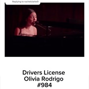 #1321 Drivers License by Olivia Rodrigo