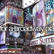 Audition for a Broadway