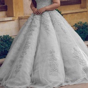 Ballgown Skirt With Big, Rounded Pleats