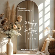 Mirror Sign at Wedding