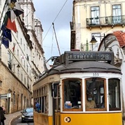 Old Train Ride in Portugal, Lisbon