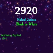 #8114 Black or White by Michael Jackson
