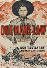 One Man's Law (1940)