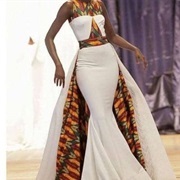 Patterned and White Fabrics Mixed