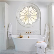 Round Window in Bathroom