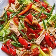 Tuna, Red Bell Pepper, and Red Onion Salad