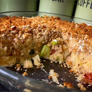 Left Over Parsnip Pie With Harricot Beans a La Bretonne