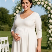 Notched Sleeves on Wedding Dress