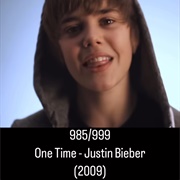 #1192 One Time by Justin Bieber