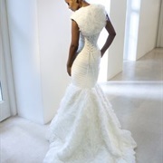 Ruffle Texture on Bodice Matching Bottom of Skirt