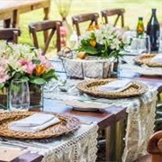 Table Runners Turned Sideways (Used Like Placemats)