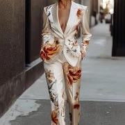 Print Fabric Wedding Suit