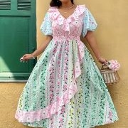 Ruffled Collar and Skirt Front