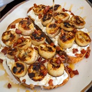 Cheese Curd and Teriyaki Sauce Toast