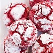 Red Velvet Crinkle Cookie