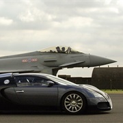 S10.E3: Bugatti Veyron vs. Typhoon Jet Fighter