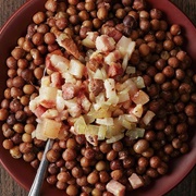 Grey Peas With Bacon (Latvia)