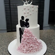 Cake Decorated With "The Couple"