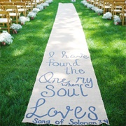 Painted Aisle Runner