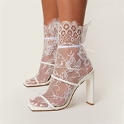 Lace Socks With Shoes