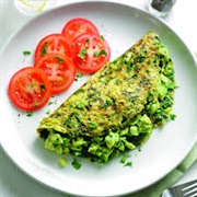 Vegetable and Avocado Omelette