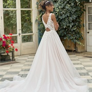 Wedding Dress, Lower Back Keyhole