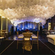 Balloon Ceiling at Wedding
