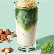 Almond Boba Tea With Cucumber Boba