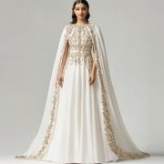 Cape With Metallic Edging