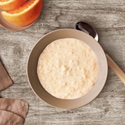 Orange and White Chocolate Rice Porridge
