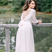 Draped Cowl Back Tied in Bow