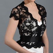 Belted Lace Cover/Jacket Over Dress