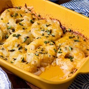 Mozzarella and Cheddar Baked Onions