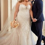 Appliques on Most of Dress, Not at Bottom