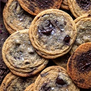 Brown Butter Malted Chocolate Chunk Cookies