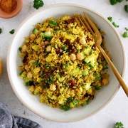 Couscous, Chickpea and Raisin Salad