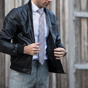 Leather Jacket for Groom