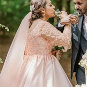 Veil Worn Behind Back