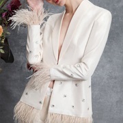 Embellished Blazer With Bridal Suit