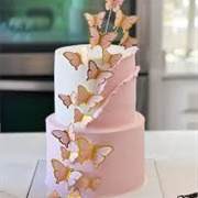 Butterflies Wedding Cake